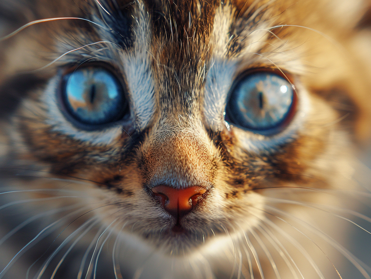 chaton yeux bleu