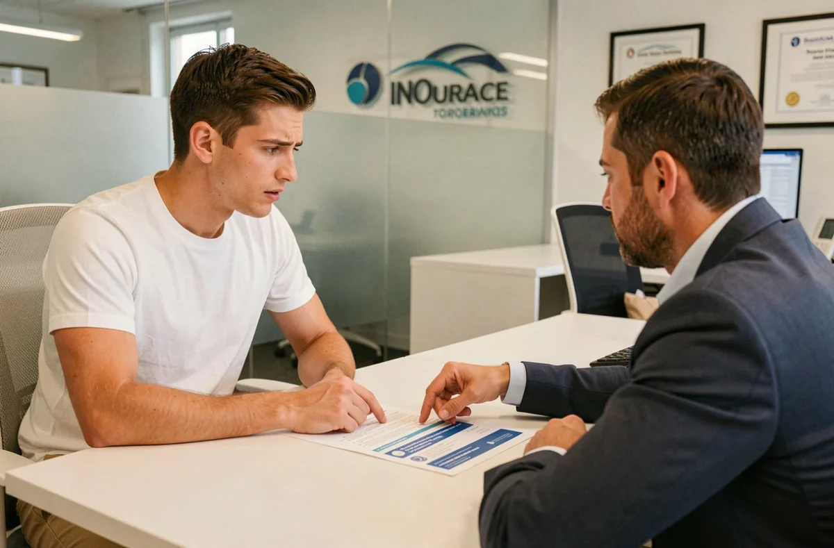 Micro-entrepreneur en rendez-vous avec un conseiller pour choisir sa couverture RC professionnelle